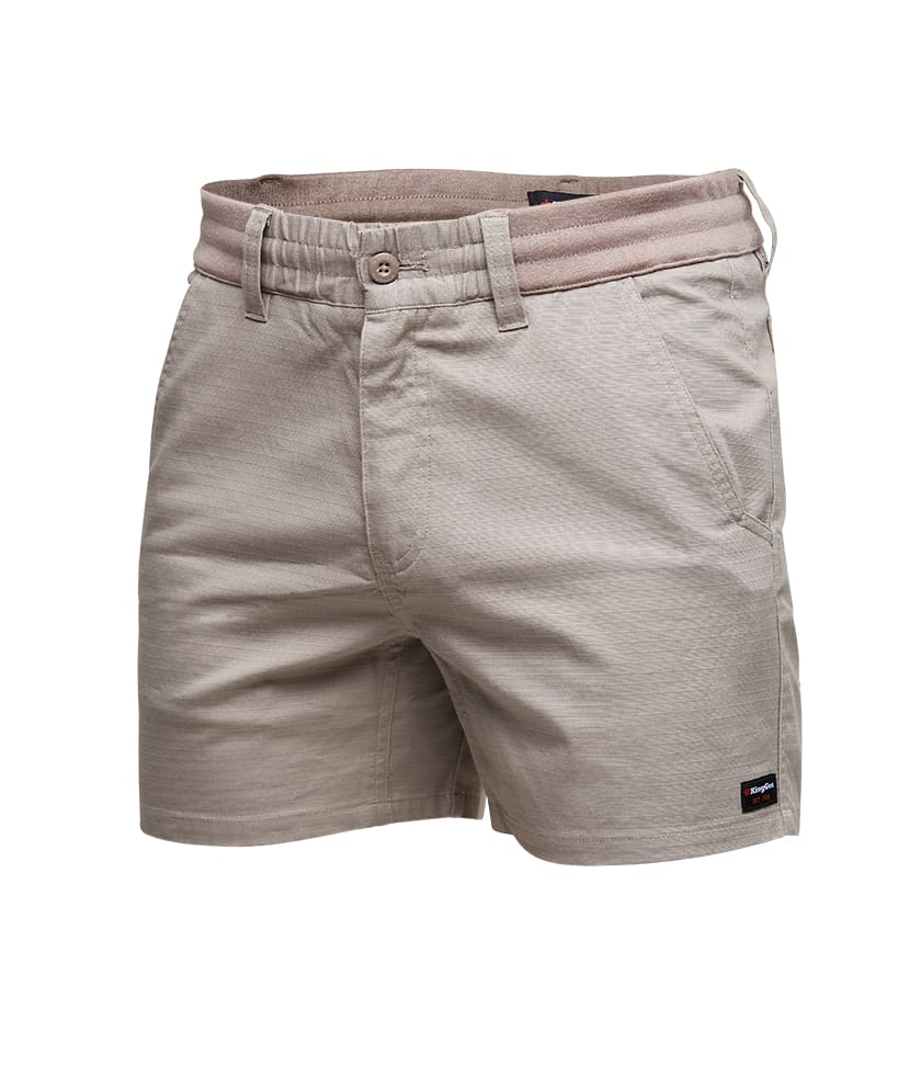 KingGee, Comfort Waist Short Short, K17012 - Desert (Size: 77)