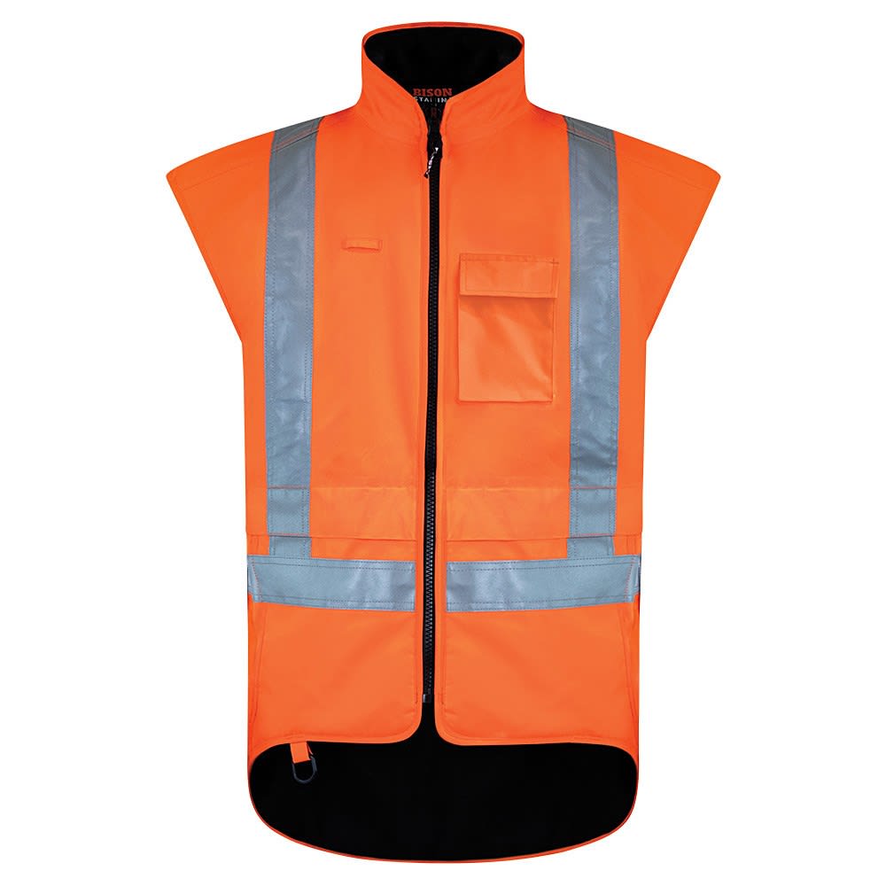 Bison, Stamina TTMC-W17 Winter Vest, 51305 - Fluro Orange (Size: M)