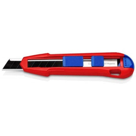 Knipex CutiX Universal Knife with ergonomic design, snap-off blades, and tool-free blade changes for precision cutting tasks.