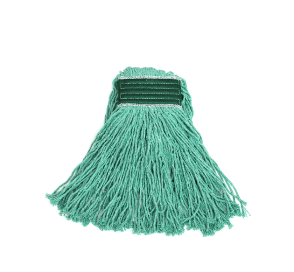 Filta Kentucky Launder Mop Head in green, 450g, 35cm; high absorbency, ideal for large floors, machine washable, HACCP certified.