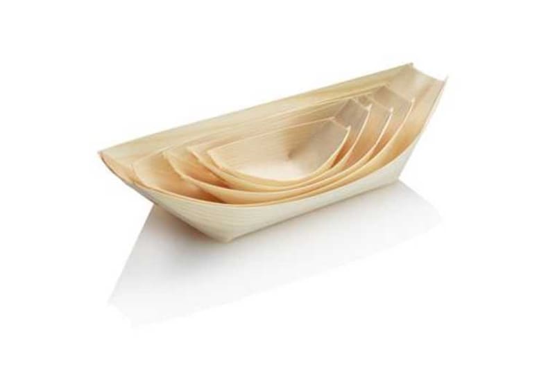 DISHBOAT WOOD MED 17.5x9x2.5CM 100PK (Packet)