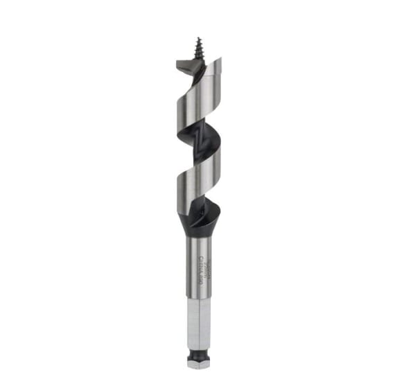 Bosch 12mm auger bit, 235mm long, designed for precise, clean wood drilling in various woodworking projects.