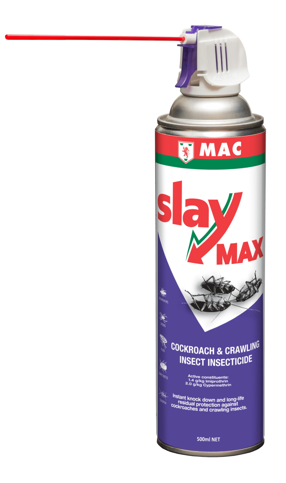 Slay Cockroach & Crawling Insect Insecticide 500ml - MAC