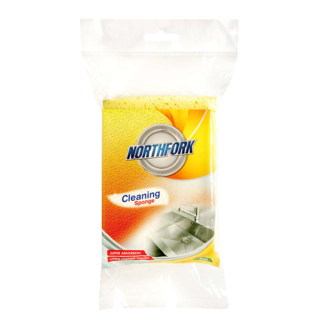 Vibrant Northfork Cleaning Sponge Pk5 in various colors, designed for heavy-duty and super absorbent cleaning tasks.