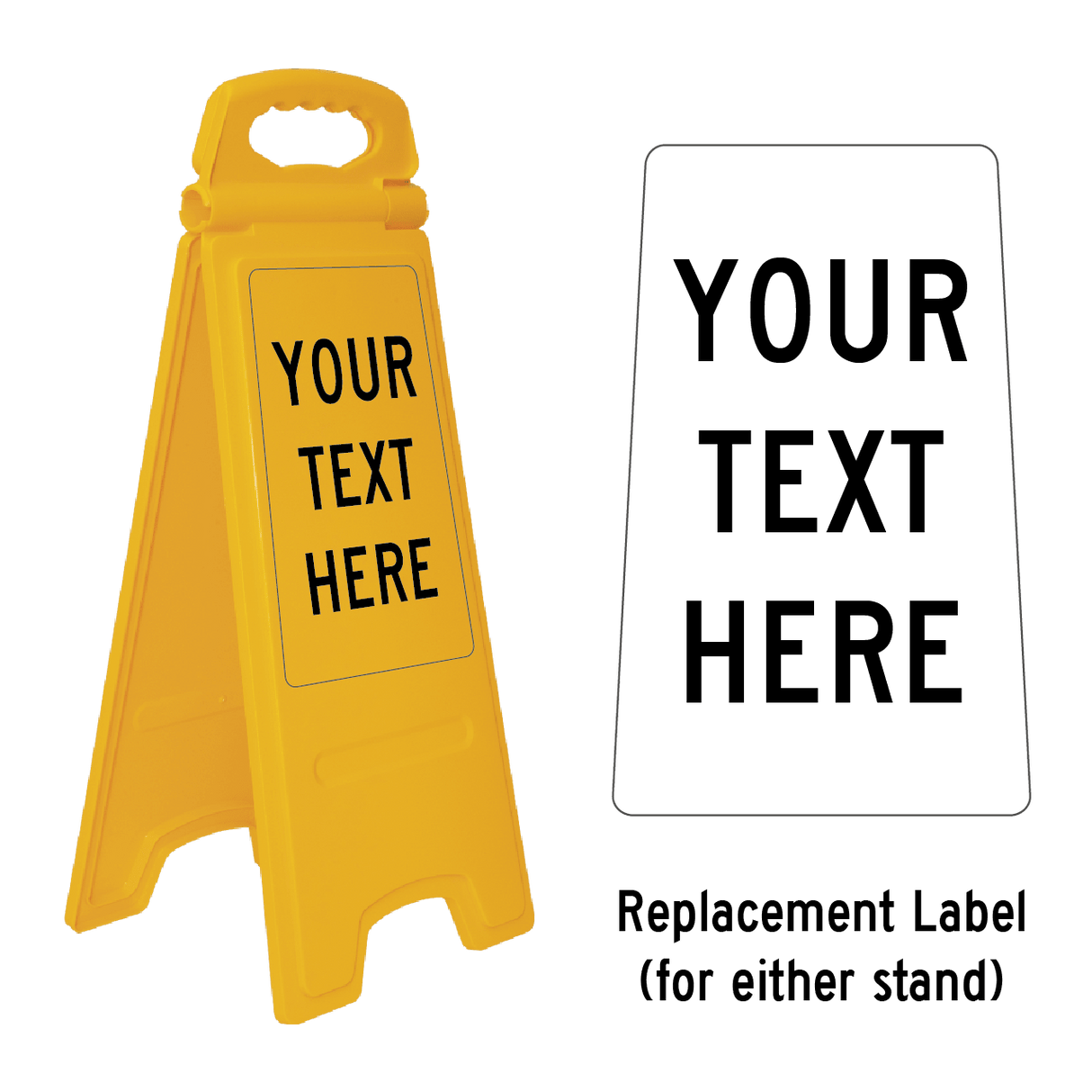 Floor Stand Sign | Replacement Label Labels only (Double Sided) - Standard