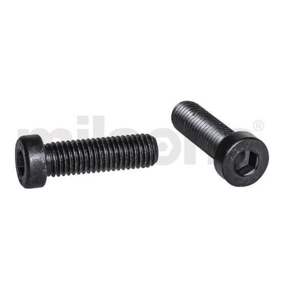 M8 x 20 Black Low Head Socket Head Cap Screw-200 Pack