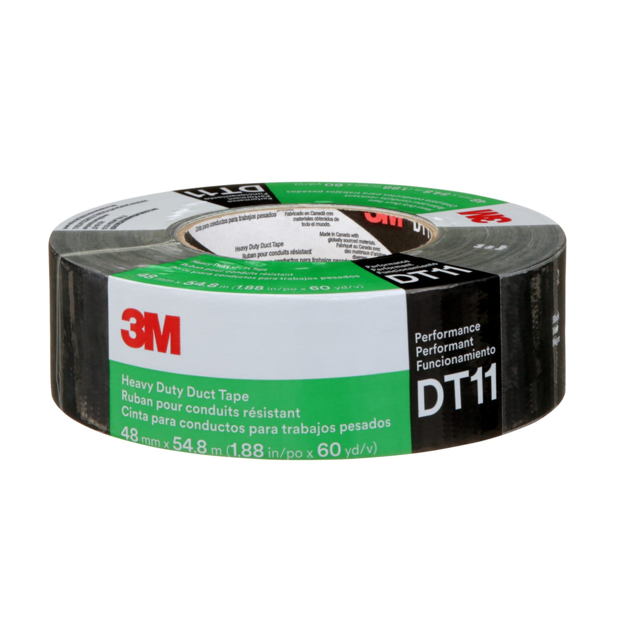 3M Duct Tape Heavy Duty DT11 - Black 48mm x 55m (Roll)