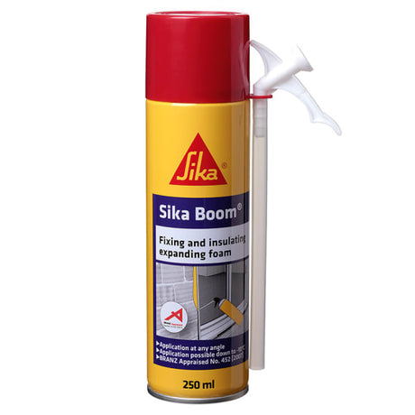 Sika Boom Expanding Foam 250ml ensures effective sealing and insulation with fast curing, high expansion, and eco-friendly features.