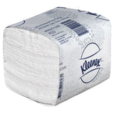 Kleenex Soft 2-Ply Toilet Paper case, 250 sheets per roll, interleaved design for softness, absorbency, and hygiene.