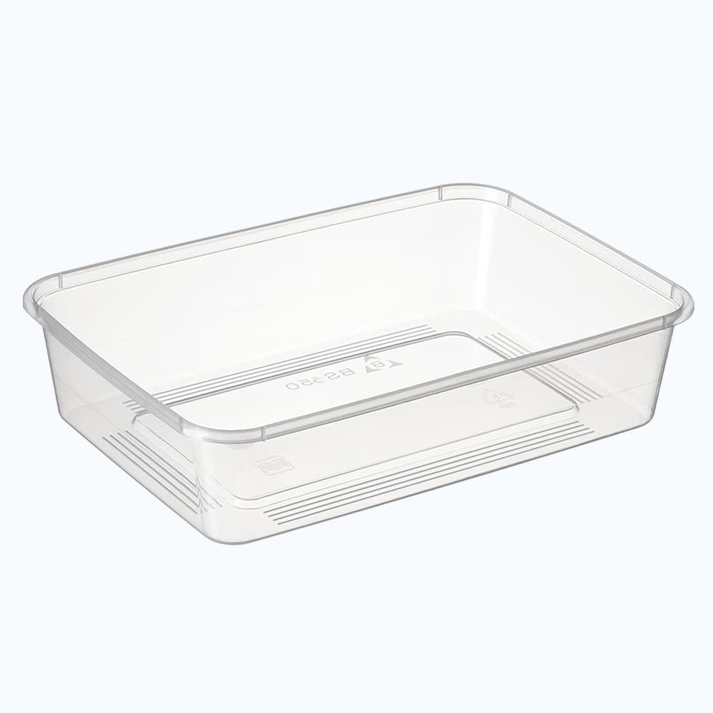 PP Rectangular Containers 650ml 50 (Pack)