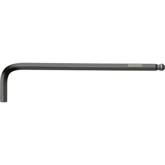 Teng Ball-End Hex Key 3/32" with chrome molybdenum steel, black finish, and 30-degree angle design for easy access to fasteners.