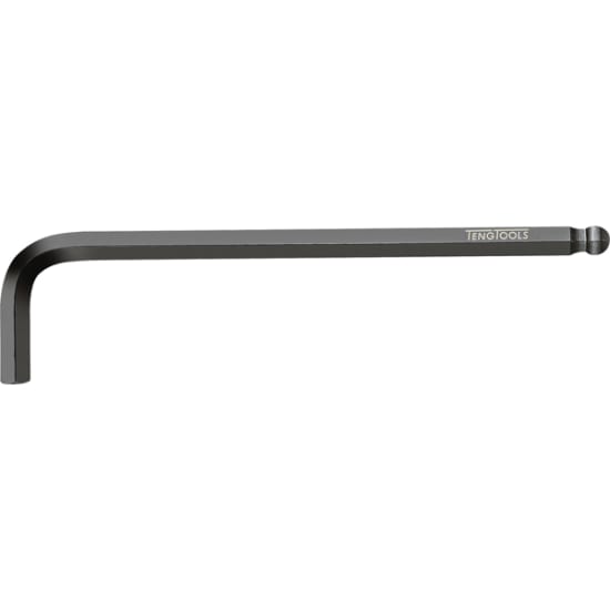 Teng Ball-End Hex Key 5/32" made from chrome molybdenum steel, features a black finish and 30-degree angle turning for accessibility.