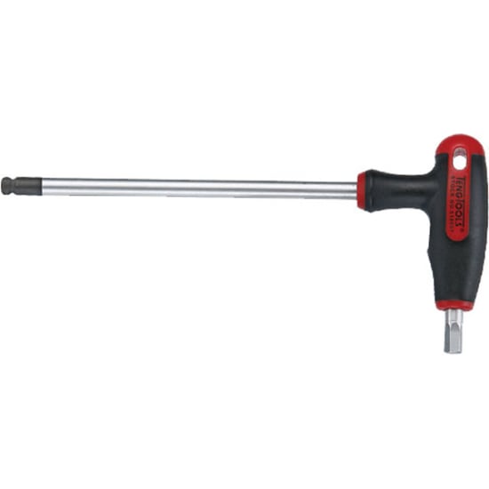 Teng T-Handle Hex Driver 2.5mm x 100mm with ball point head for easy access to hard-to-reach screws. Durable and precise.