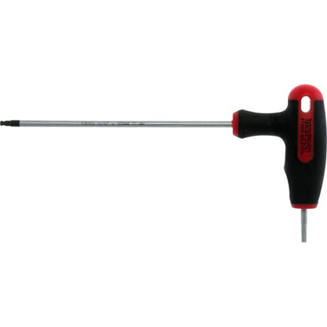 Ergonomic Teng T-Handle Hex Driver 3/16" x 150mm with ball point head for easy access in tight spaces. Ideal for DIY and repairs.