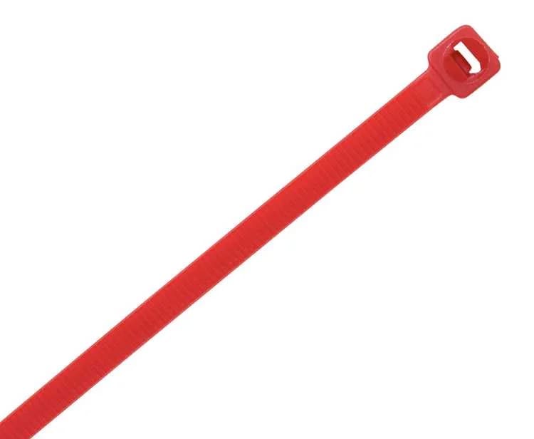 TIE CABLE NYLON 100X2.5MM RED 100PK