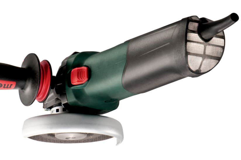 Metabo Angle Grinder VariSpd INOX 125mm 1700W, a powerful tool for stainless steel with adjustable speed and safety features.