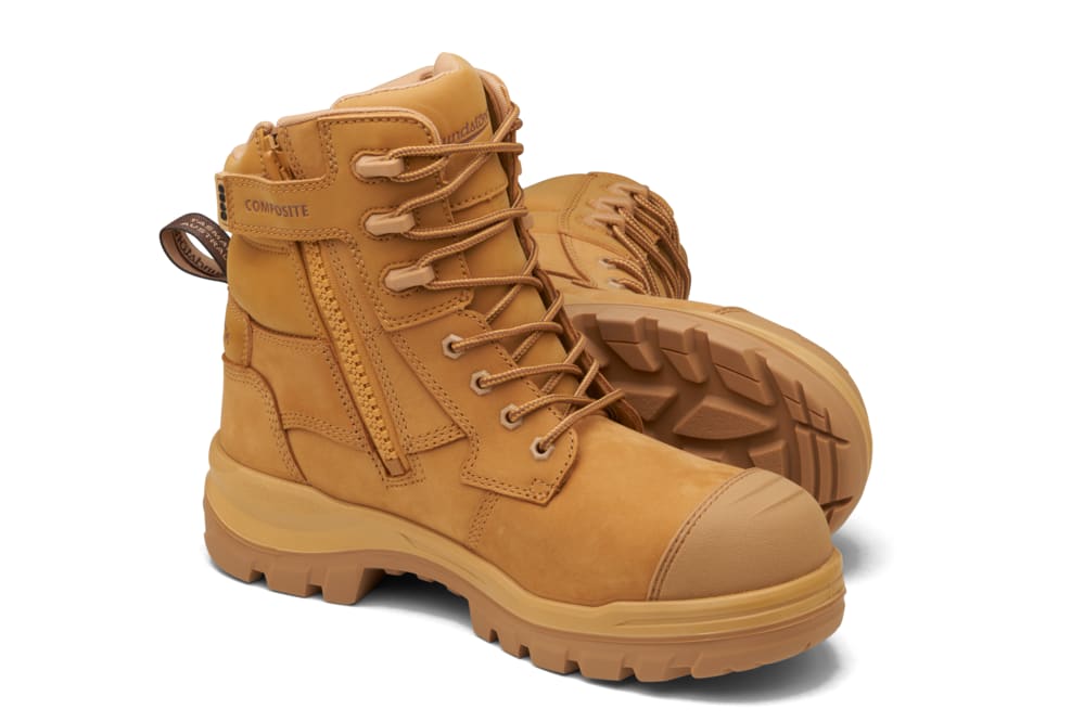 Blundstone 8560 Rotoflex Zip Sided Safety Boots - Wheat - 12
