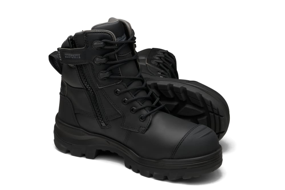 Blundstone 8561 Rotoflex Zip Sided Safety Boots - Black/Black - 09