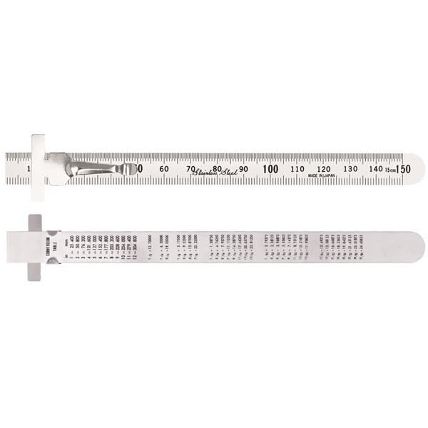Toledo Steel Pocket Clip Rule Metric 150mm (Each)