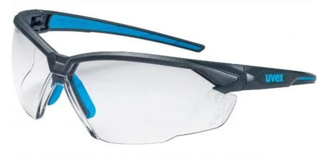 Sporty uvex suXXeed safety glasses with anti-fog, scratch-resistant lenses and ergonomic design for ultimate comfort and protection.