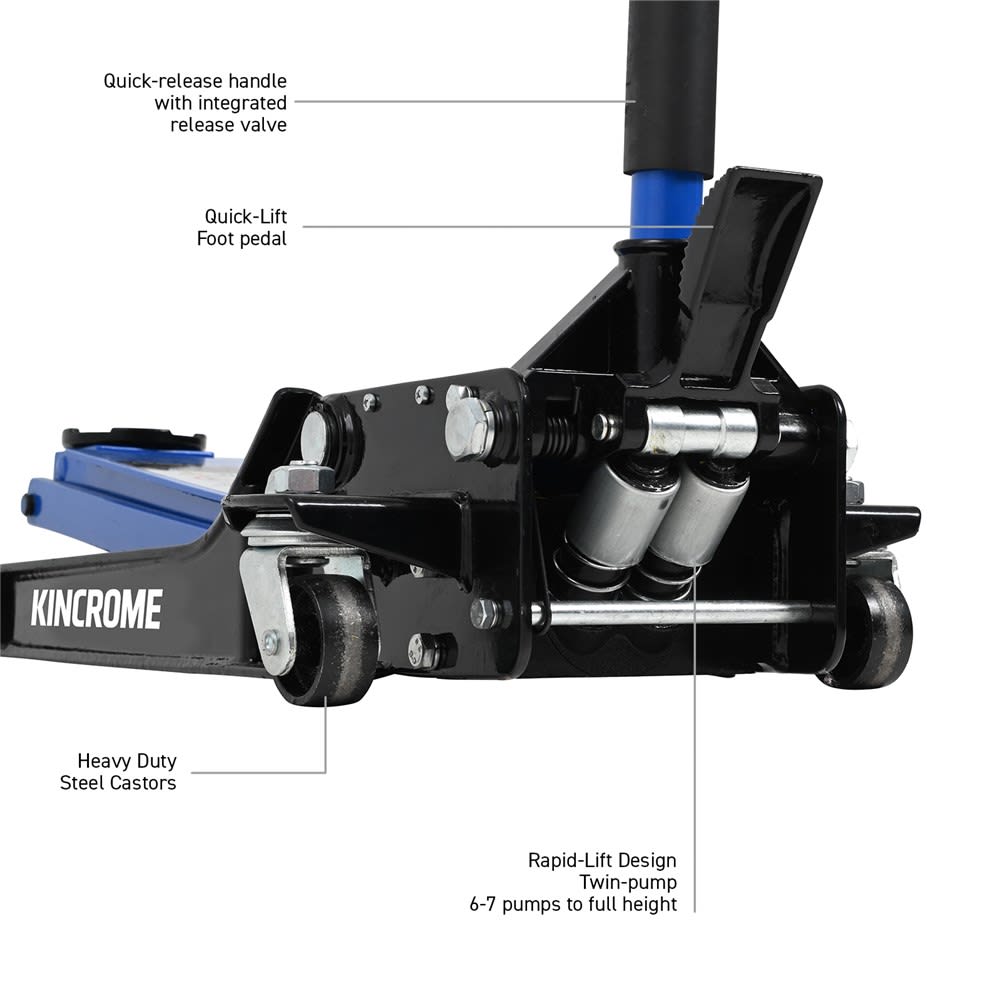 Kincrome Hydraulic Garage Jack Low Profile 1100kg (Each)