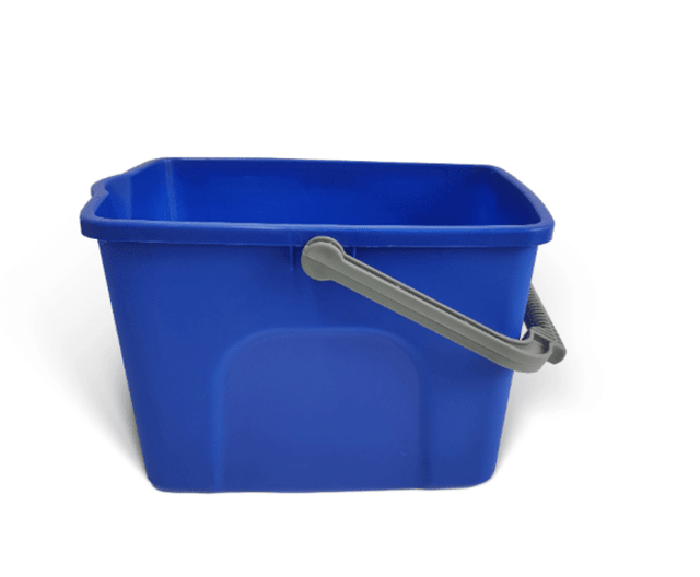 Blue Filta All Purpose Bucket with 9L capacity, ergonomic handle, ideal for versatile cleaning tasks at home or office.