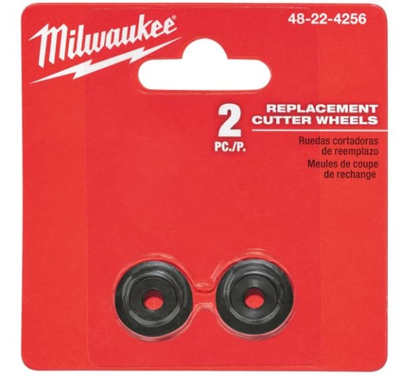 Milwaukee Cutting Wheels 48224256-2-Pack designed for precision cuts in metal, featuring high carbon steel for durability.