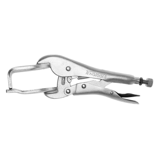 Teng 9" Welding Power Grip Plier in Zinc-plated Chrome Vanadium, featuring self-locking mechanism and 65mm gripping capacity.