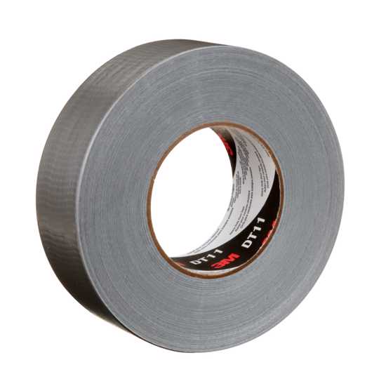 Heavy-duty silver duct tape roll from 3M, 48mm x 55m, ideal for repairs, projects, and bonding irregular surfaces.