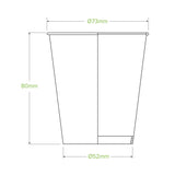 BioPak White Paper Cold BioCup 200ml 50 (Pack)