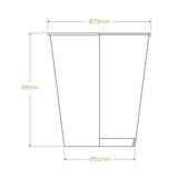 BioPak White Paper Cold BioCup 200ml 50 (Pack)