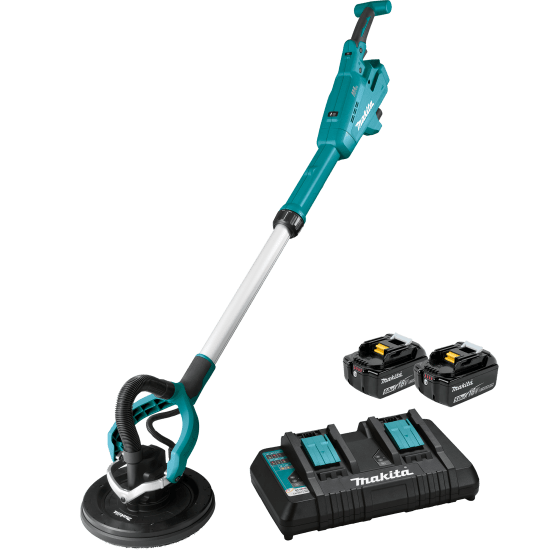 Makita 18V LXT BL AWS Cordless Drywall Sander-225mm-Kit