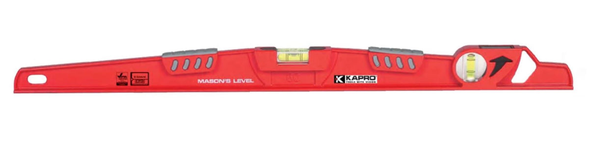 Kapro Supercast Magnetic Level 600mm, featuring a sturdy cast aluminum body and dual-view vial for precise leveling.