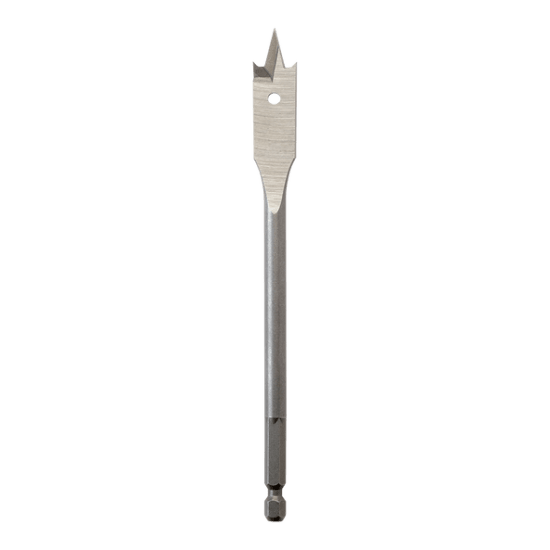 Milwaukee 16mm Timber Spade Bit for precise hole drilling in wood and laminate, made from durable heat-treated High Carbon Steel.