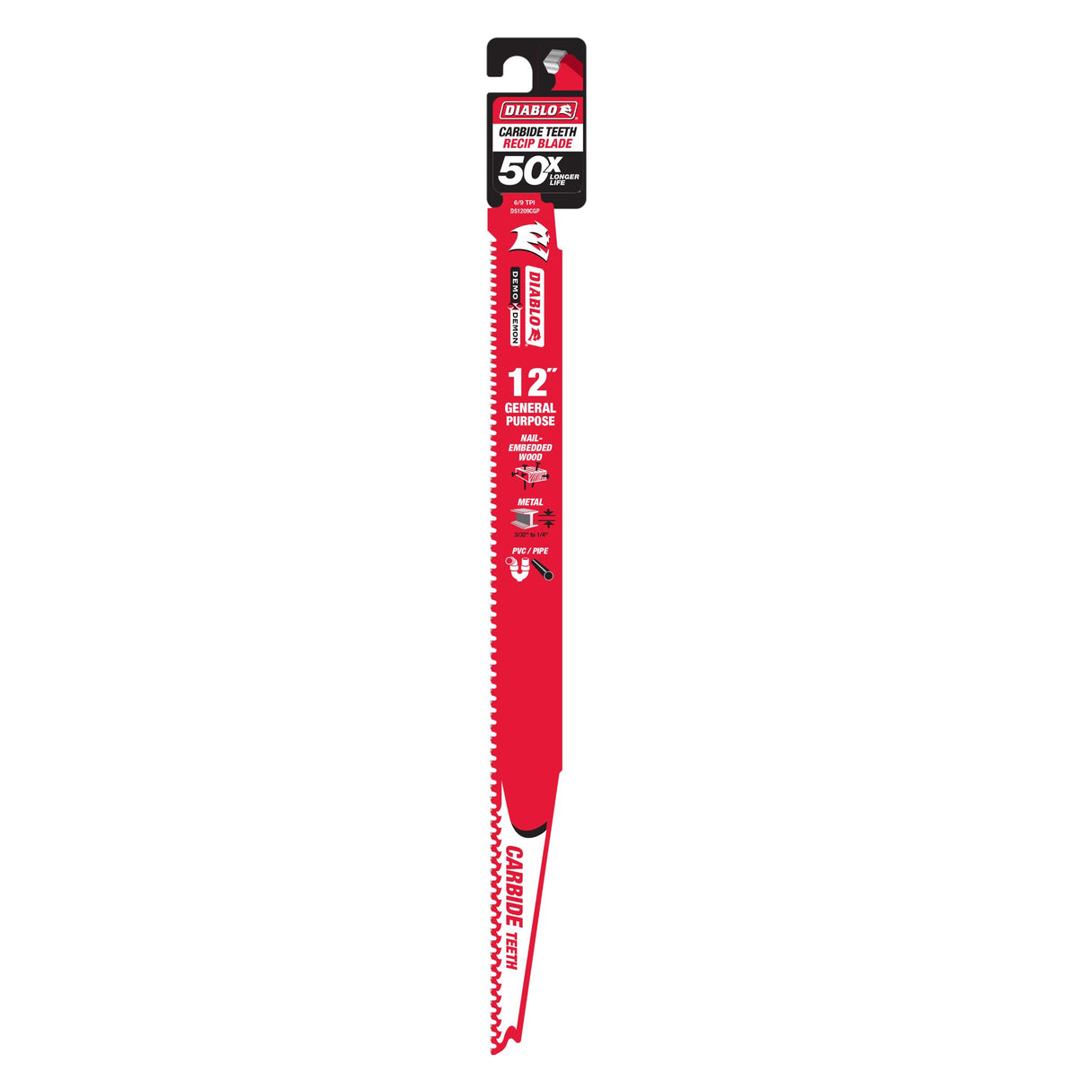 Diablo Demo Demon Carbide General Purpose Recip 12"/305mm (Each)