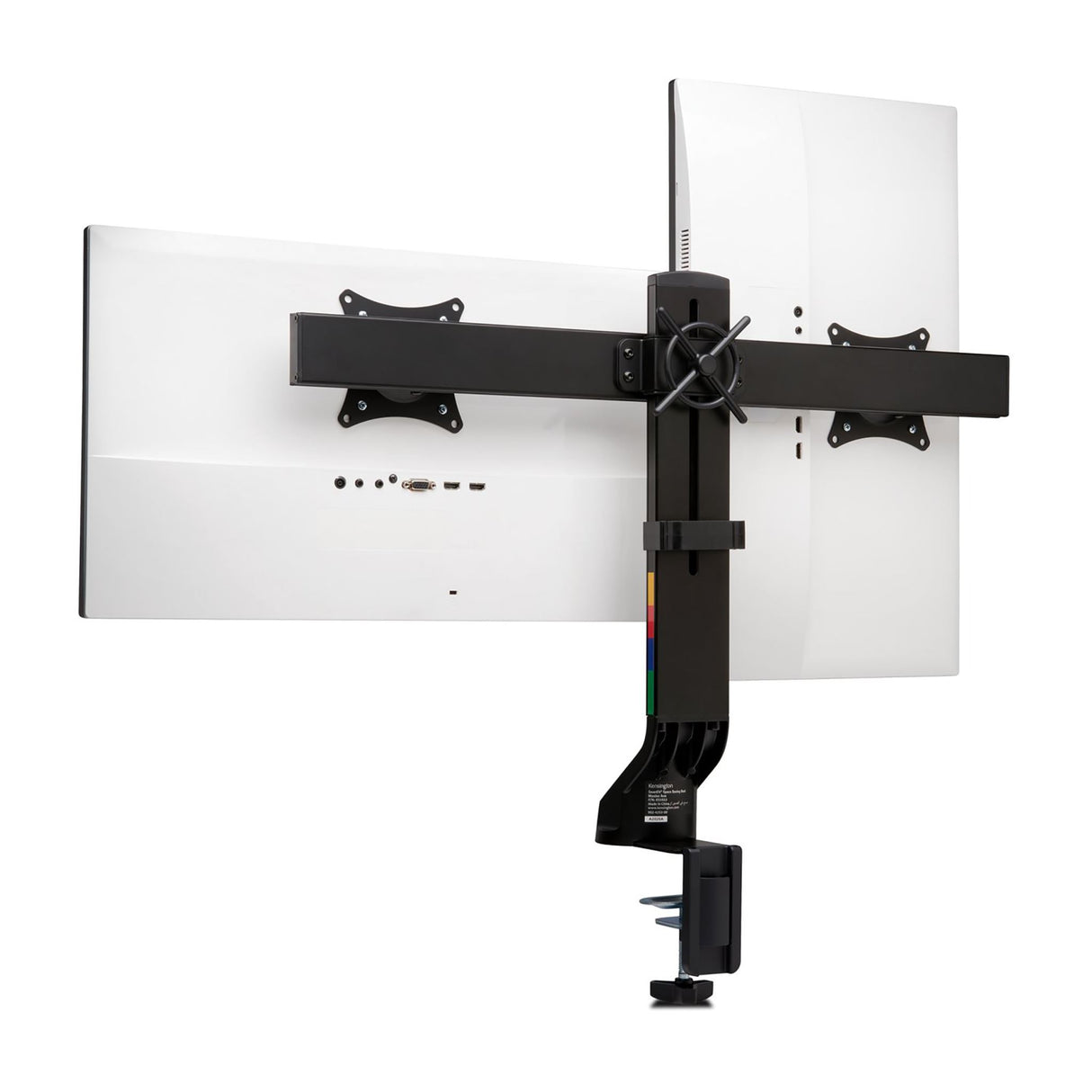 Space Saving Dual Monitor Arm Black - Kensington