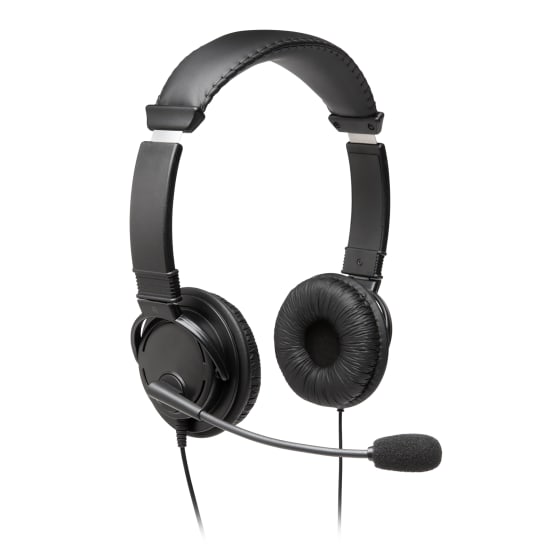 Kensington Hi-Fi Headphones with Mic: Comfortable, high-quality audio with noise-cancelling mic, designed for students and gamers.