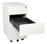 Steelco Slimline Pedestal White Satin 300mm Wide (Each)