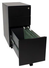 Steelco Slimline Pedestal Black Satin 300mm Wide (Each)
