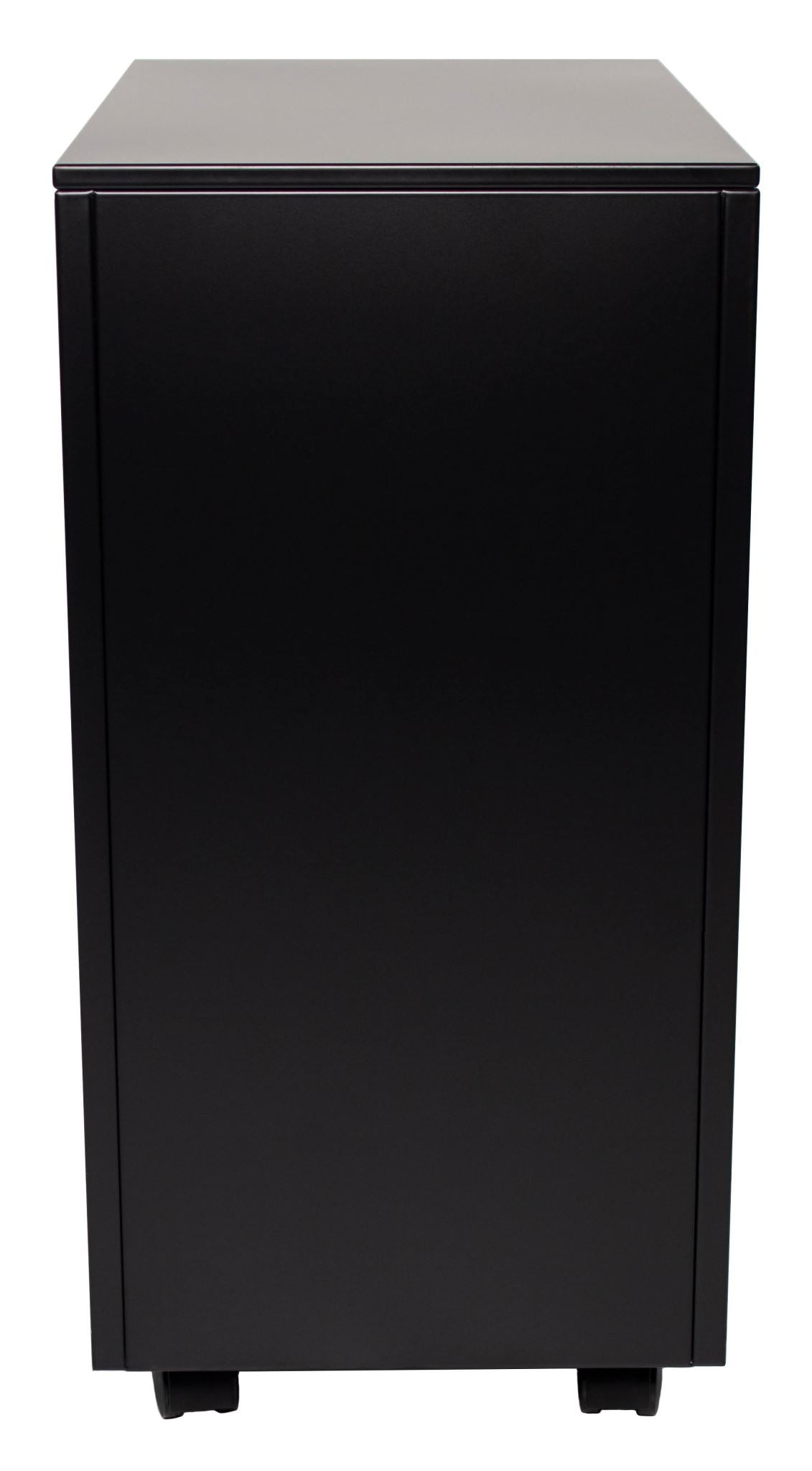 Steelco Slimline Pedestal Black Satin 300mm Wide (Each)