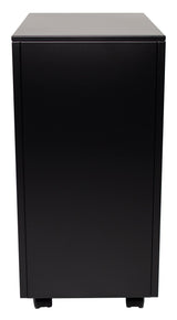 Steelco Slimline Pedestal Black Satin 300mm Wide (Each)
