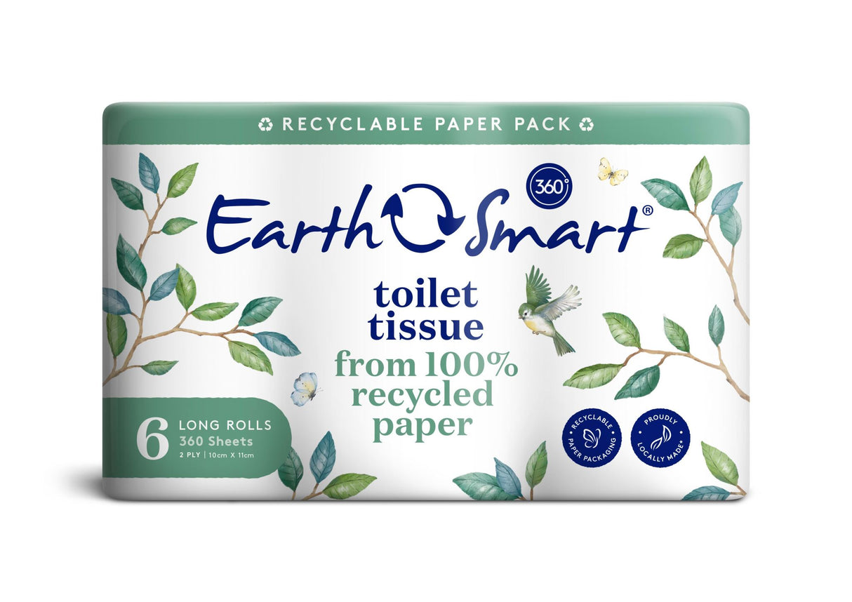 2 Ply Toilet Paper Conventional Roll 5 x 6 Pack (Carton) - EarthSmart