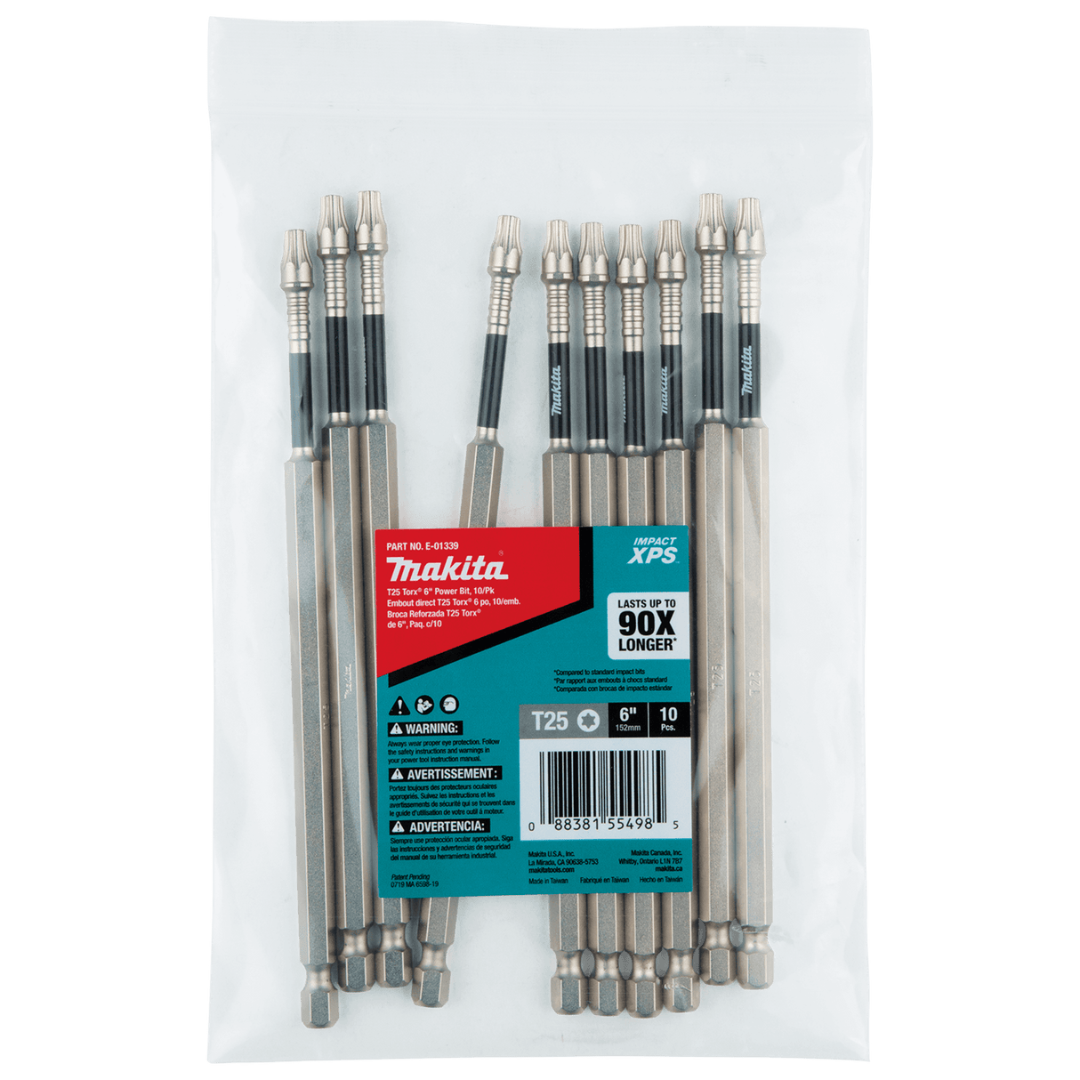 Makita Impact XPS T25 152mm 10 (Pack)