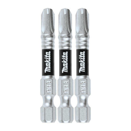 Makita Impact XPS PH-3 50mm power bits designed for high-torque impact drivers, offering exceptional durability and performance.