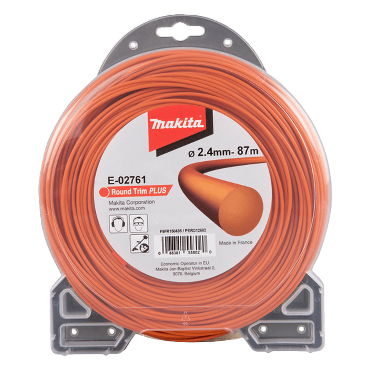 Makita Round Nylon Trimmer Line Orange 2.4mm x 87m