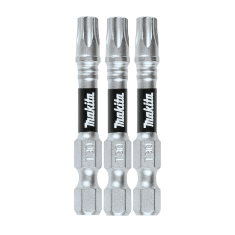 Makita Impact XPS Torx T30 bits in a 3-pack, designed for high-torque use, ensuring durability and efficiency for various tasks.