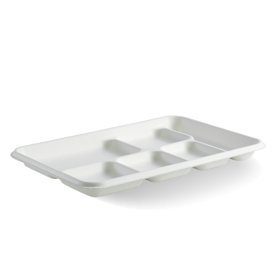 Biopak 6 Compartment Biocane Tray (Case)