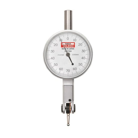 Precision Metric Analogue Dial Test Indicator featuring waterproof dial, automatic pointer, and easy-read white face for accurate measurements.