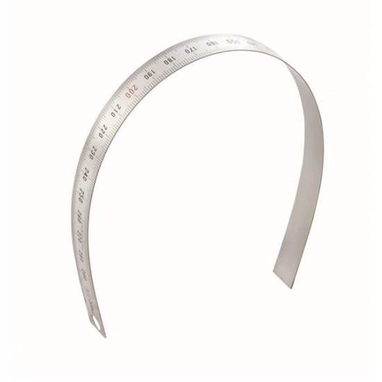 Stainless steel 1000mm flexible ruler for precise measurements on curved surfaces, ideal for professionals and craft enthusiasts.