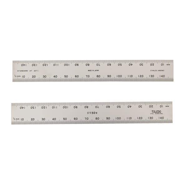 Stainless Steel Double Sided Rule Metric 150mm